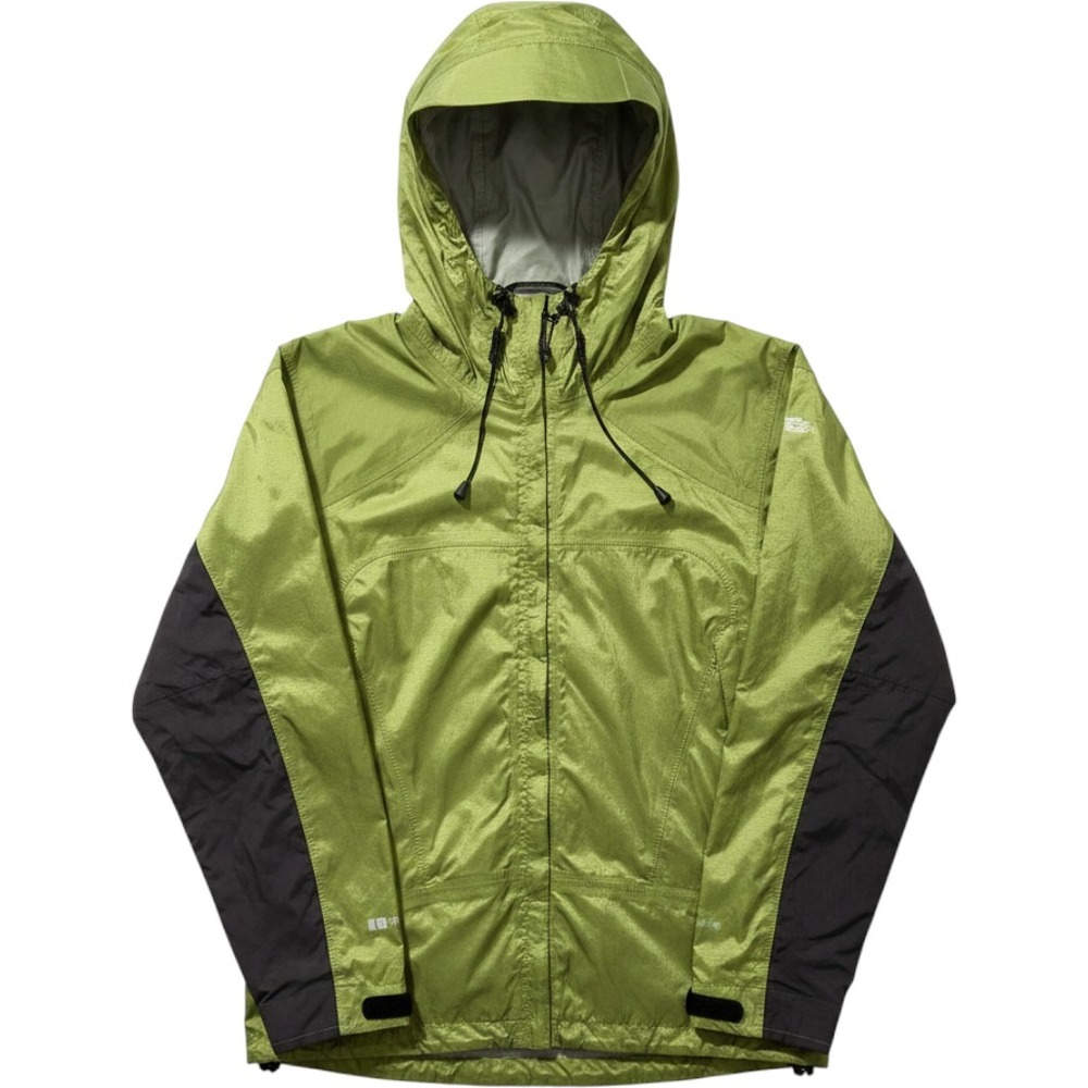 Mountain Hardwear Conduit Silk Rain Jacket Womens 12 Green Grey OL0630 Ripstop‎